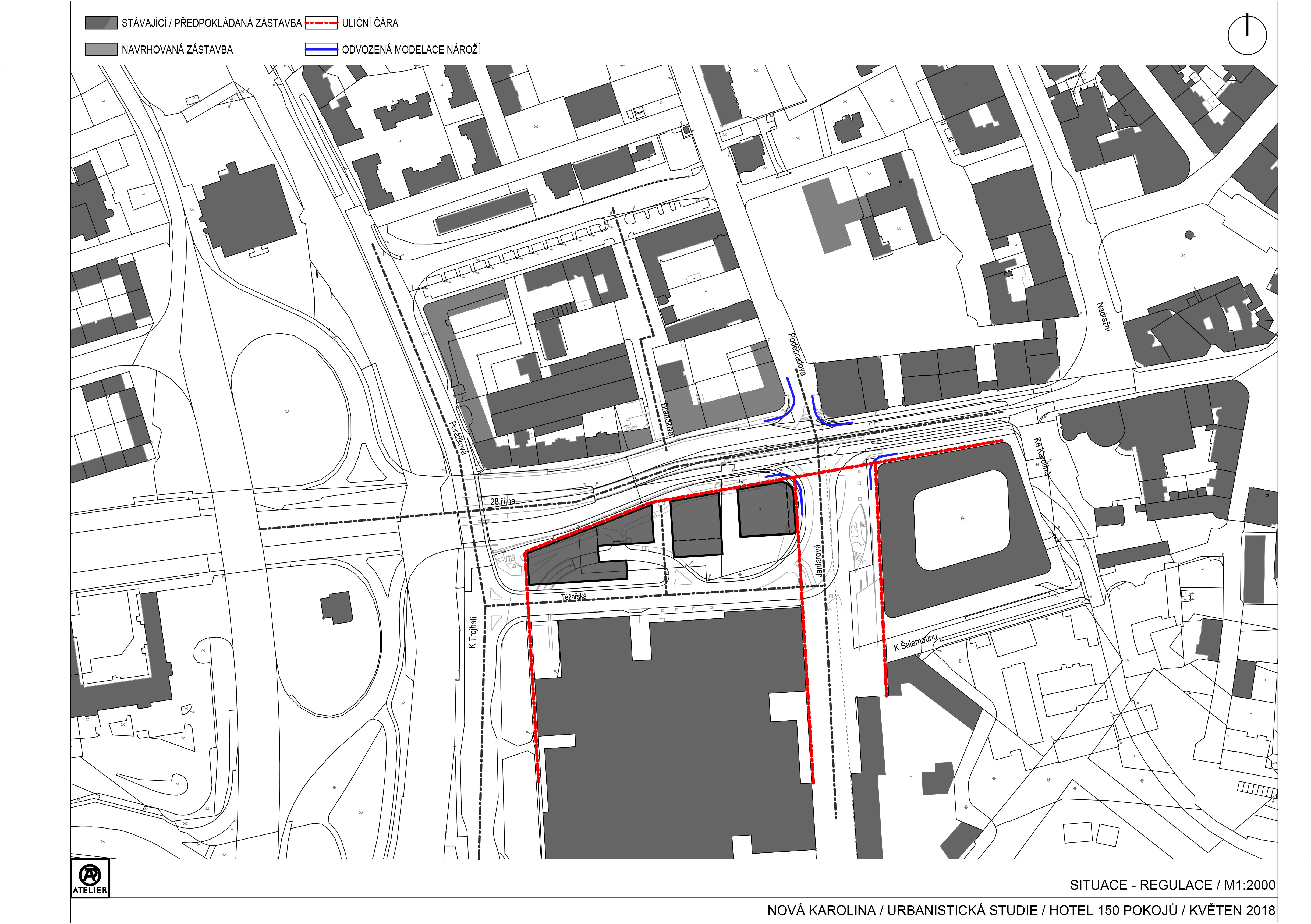 Hotel Karolina Ostrava - urbanistická studie