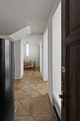 Interiér bytu, Kosárkovo nábřeží, Praha 1