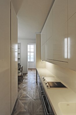 Interiér bytu, Kosárkovo nábřeží, Praha 1