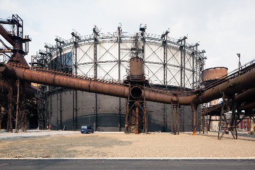 Konverze plynojemu v Národní kulturní památce v Dolní oblasti Vítkovice na multifunkční aulu GONG