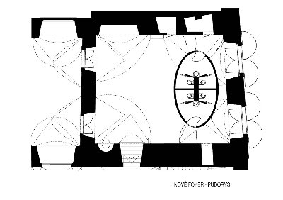 Foyer barokního refektáře - dominikánský klášter v Praze 1