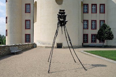 Aleš Veselý v prostorách Josefa Pleskota, Litomyšl