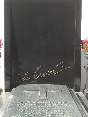 Náhrobek k hrobce rodiny Červených, Hradec Králové - Pouchovský hřbitov