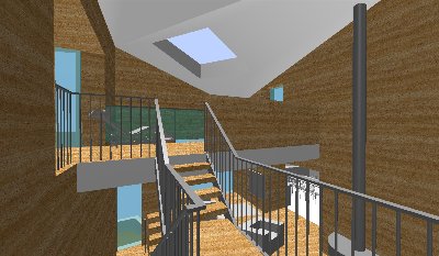 Spojení rodinných domů a vstupní objekt Hradištko